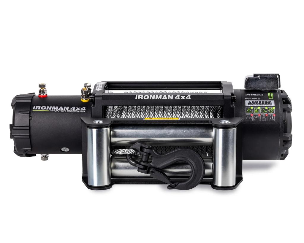 WINCH FRONTIER - DE 12000LB CON PIOLA DE ACERO