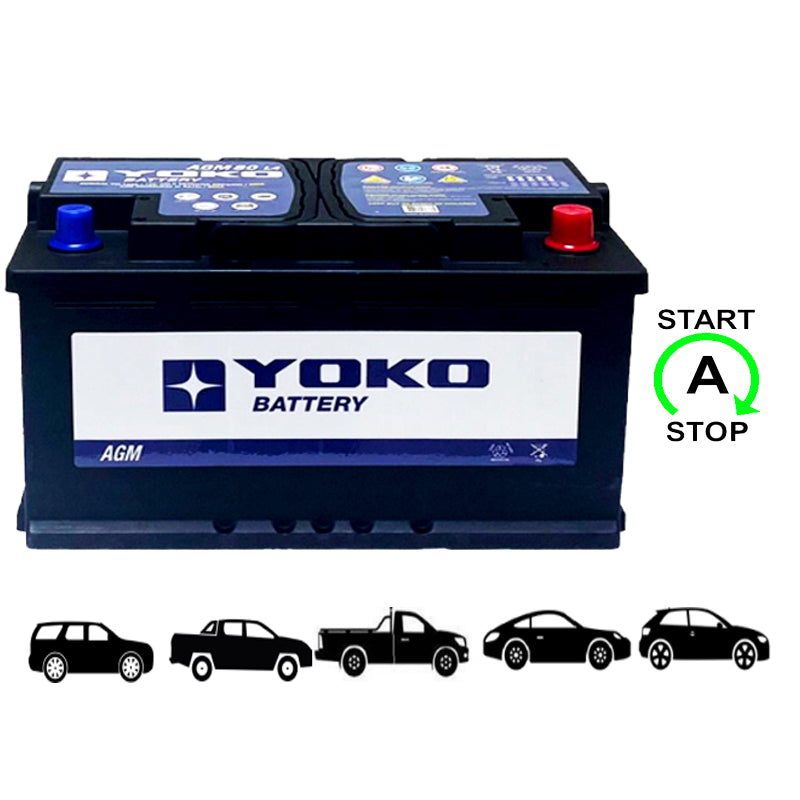 Batería YOKO AGM 92 L5 (92AH 850CCA)