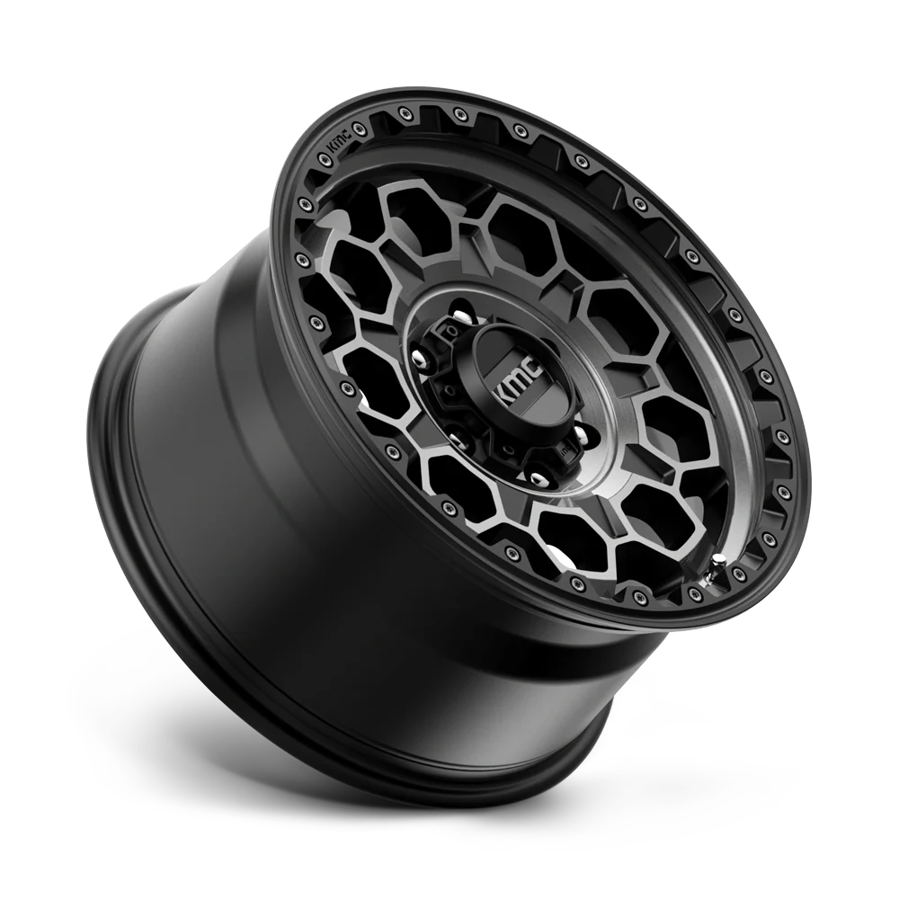 Llanta 17x9.0 KMC Trek Satin Black With Gray Tint 5x127 ET-12