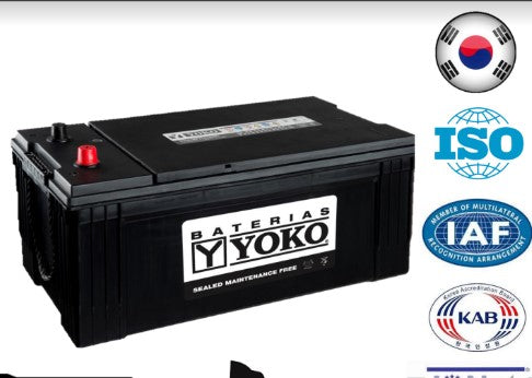 Batería YOKO SMF N200 / 210H52R 200AH 1200CCA