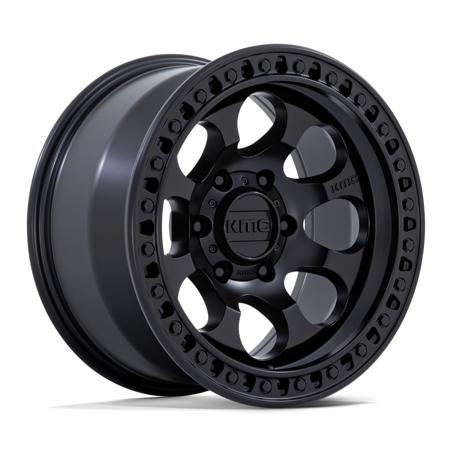 Llanta 18x9.0 KMC Riot Anthracite W/Satin Black Lip 6x139.7 ET+18