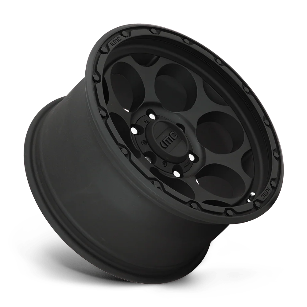 Llanta 17x8.5 KMC Dirty Harry Satin Gray W/Black Lip 6x139.7 ET0