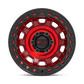 Llanta 17x9.0 KMC Tank Beadlock Candy Red 5x127 ET-38