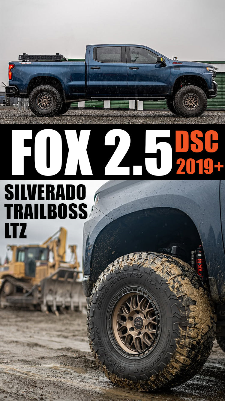 AMORTIGUADOR FOX 2.5 DSC -		CHEVROLET SILVERADO TRAILBOSS 2019+