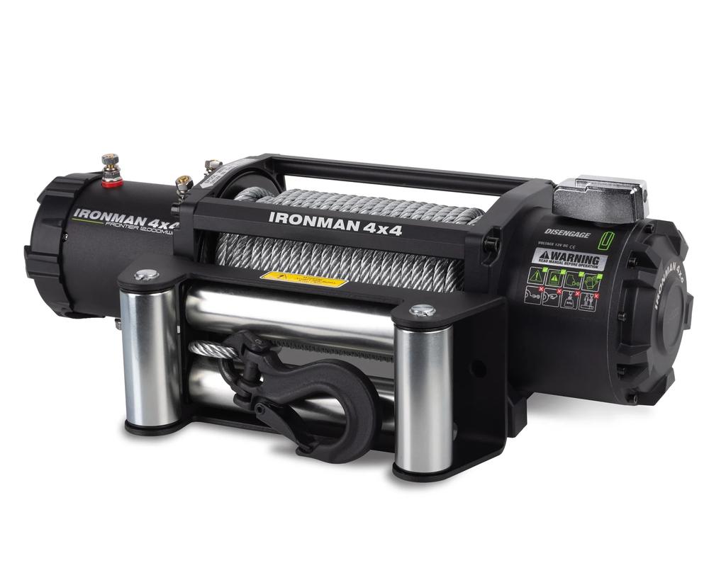 WINCH FRONTIER - DE 12000LB CON PIOLA DE ACERO