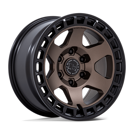 Llanta 17x8.5 Black Rhino Bahari Matte Bronze W/Black Bolts 6x139.7 ET-10