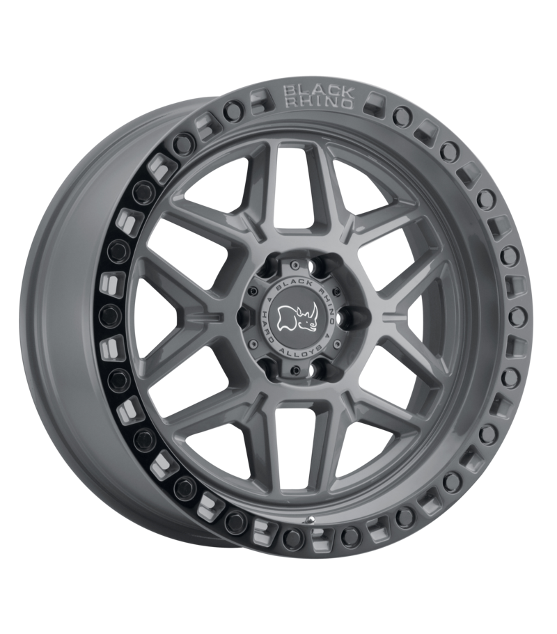 Llanta 17x9.0 Black Rhino Kelso Battleship Gray W/Black Lip 5x127 ET-18