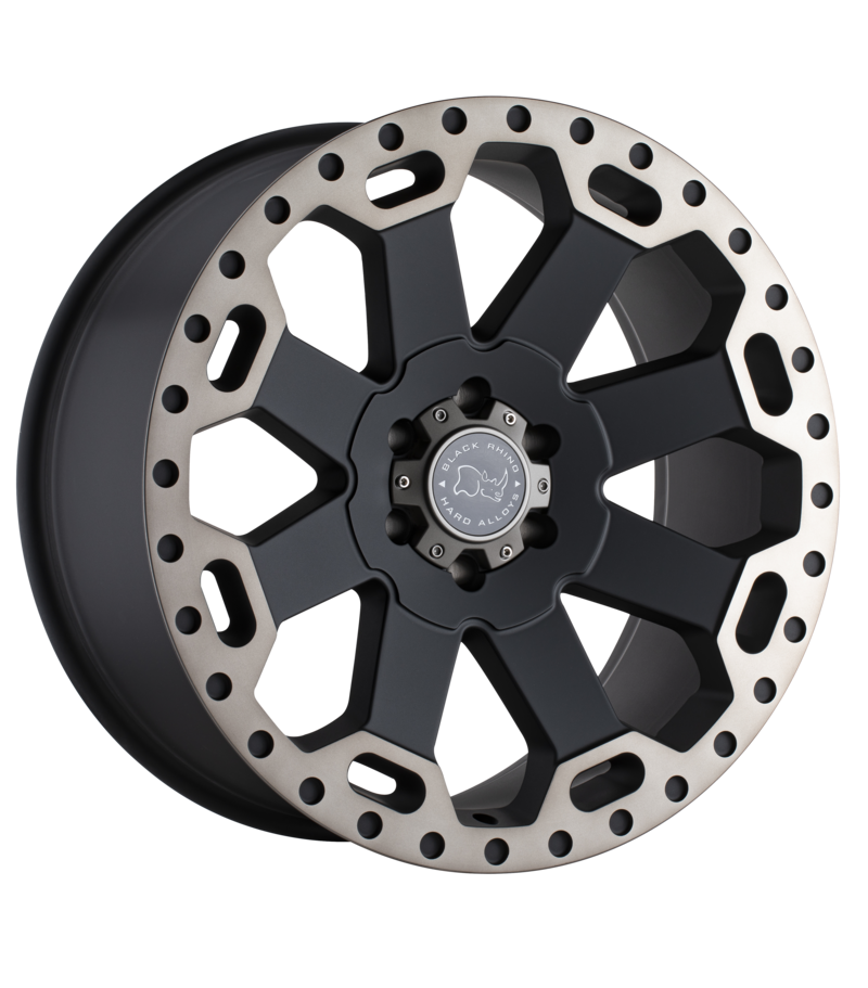 Llanta 17x9.0 Black Rhino Warlord Matte Black W/Machine Dark Tint 6x139.7 ET-12