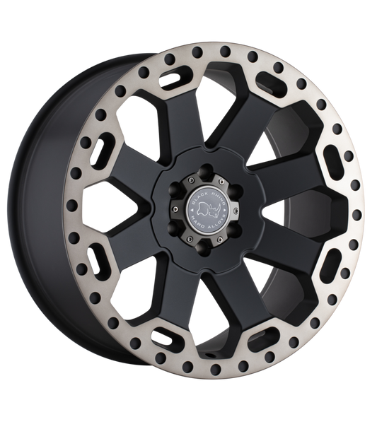 Llanta 17x9.0 Black Rhino Warlord Matte Black W/Machine Dark Tint 6x139.7 ET-12