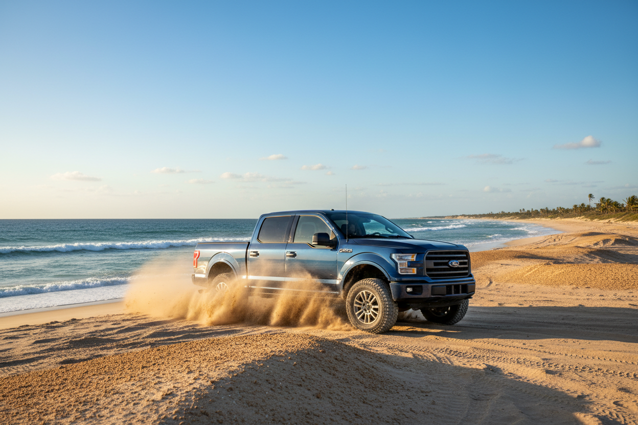 	FORD F150 2014-2020 OFF ROAD EN LA PLAYA
