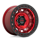 Llanta 17x9.0 KMC Tank Beadlock Candy Red 5x127 ET-38