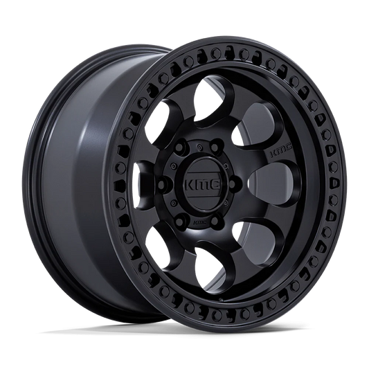 Llanta 17x8.5 KMC Riot Anthracite W/Satin Black Lip 6x135 ET+10