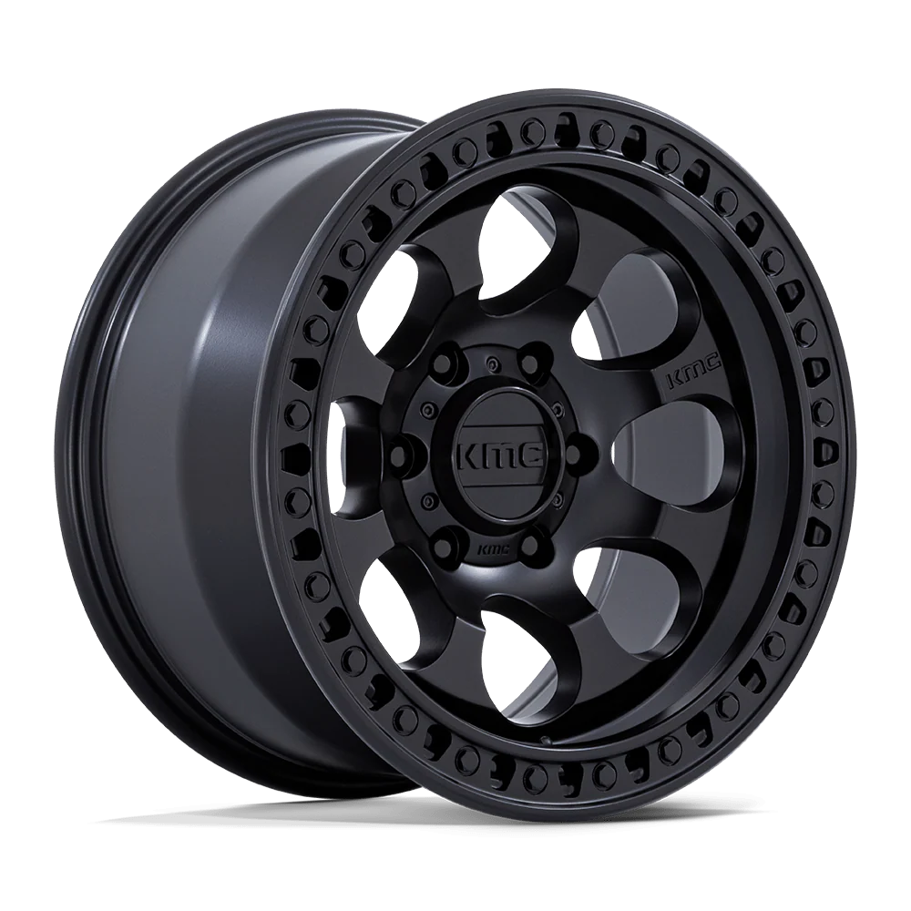 Llanta 17x9.0 KMC Riot Anthracite W/Satin Black Lip 6x139.7 ET-12