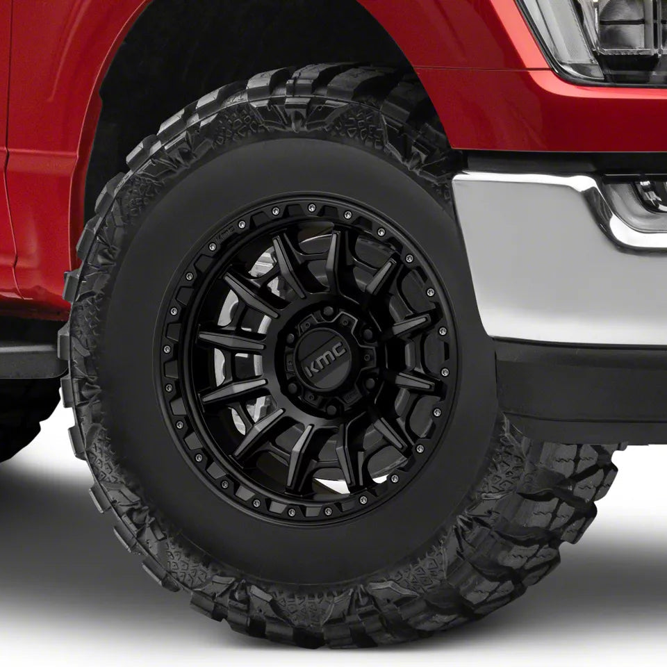 Llanta 17x9.0 KMC Carnage Satin Black W/Gray Tint 6x139.7 ET0