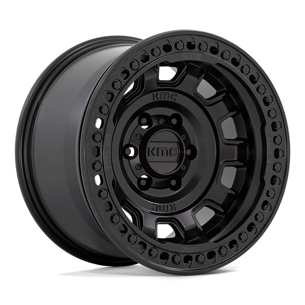 Llanta 17x9.0 KMC Tank Beadlock Satin Black 5x127 ET-38