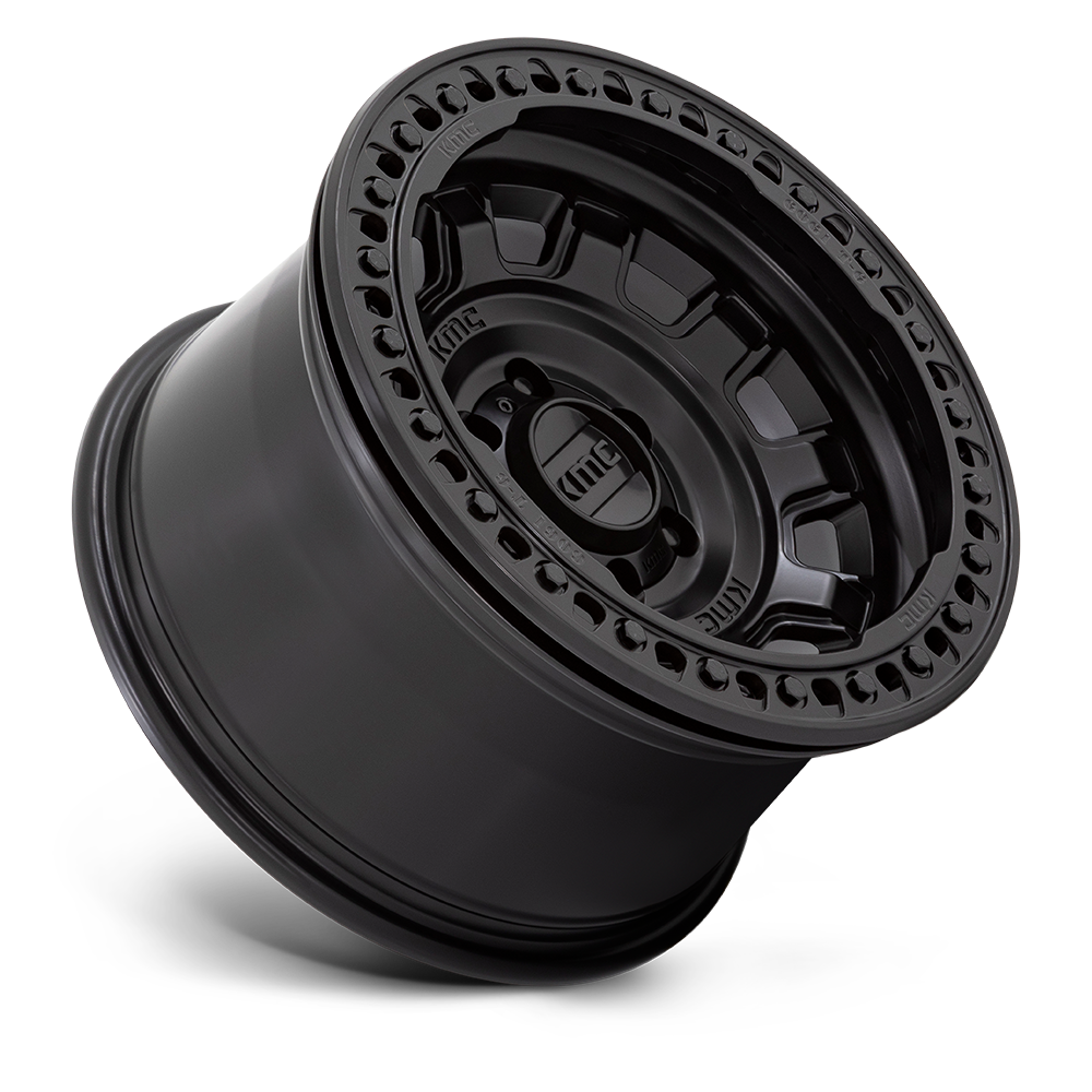 Llanta 17x9.0 KMC Tank Beadlock Satin Black 5x127 ET-38