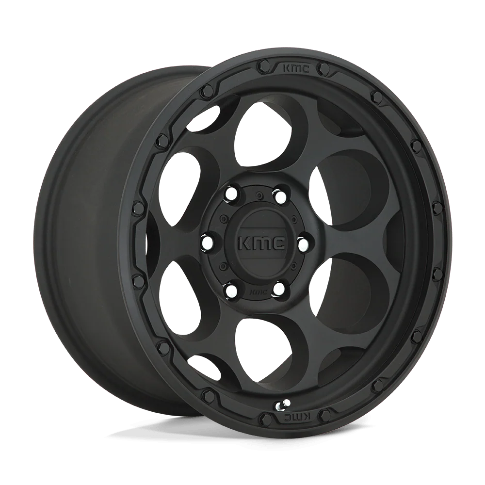 Llanta 17x8.5 KMC Dirty Harry Satin Gray W/Black Lip 6x139.7 ET0