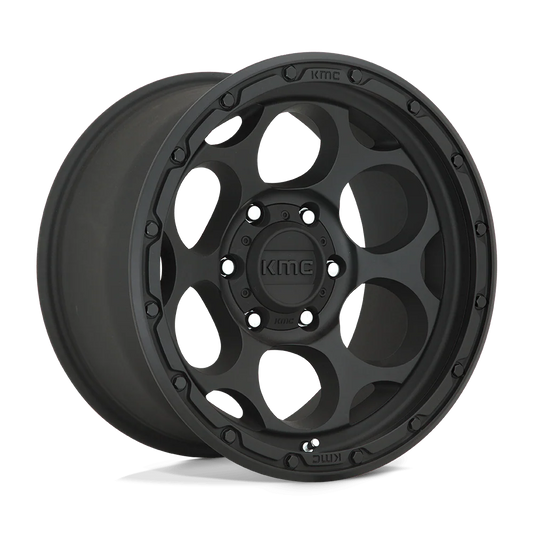 Llanta 17x8.5 KMC Dirty Harry Satin Gray W/Black Lip 6x139.7 ET0