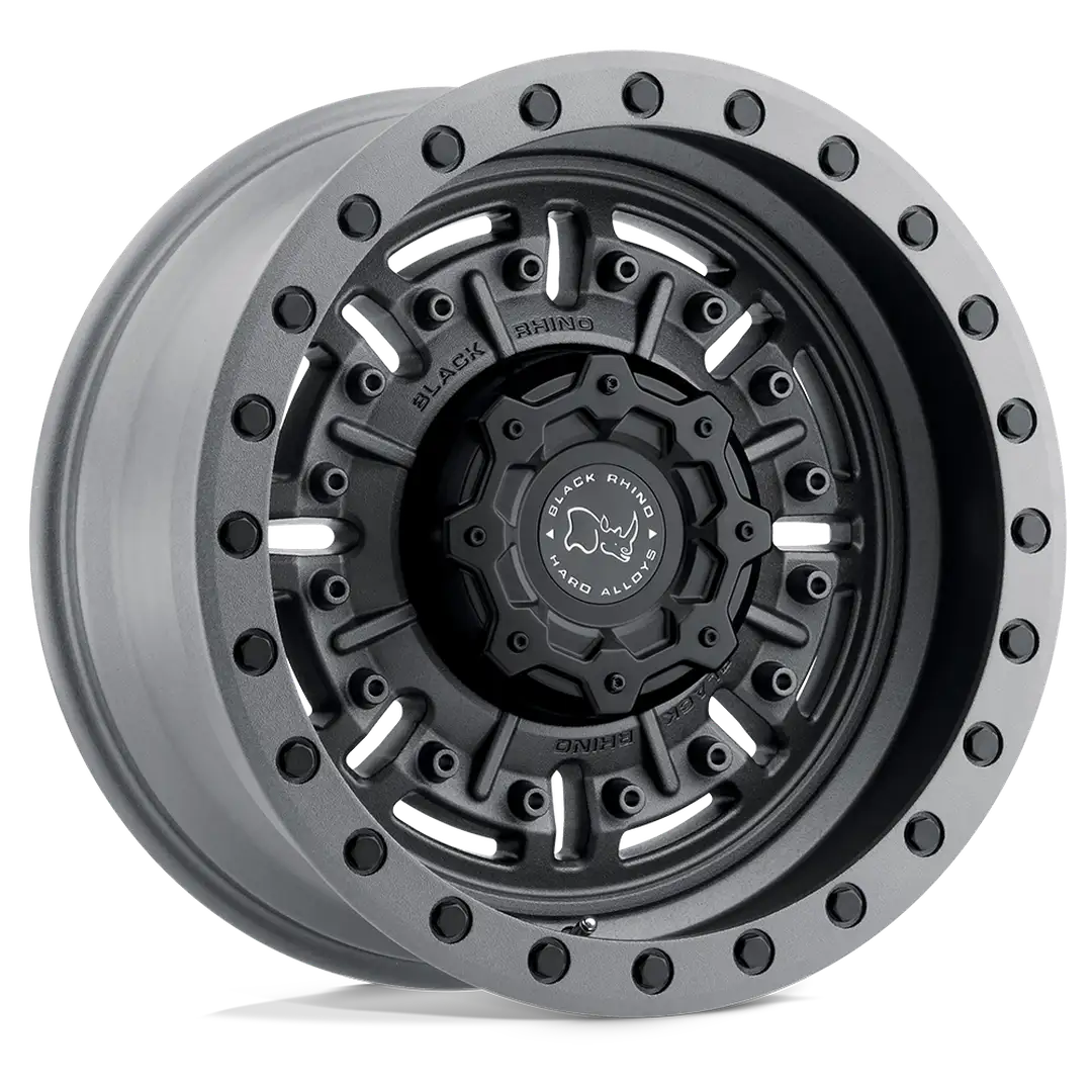 Llanta 17x8.5 Black Rhino Abrams Textured Matte Gunmetal 6x139.7 ET-18