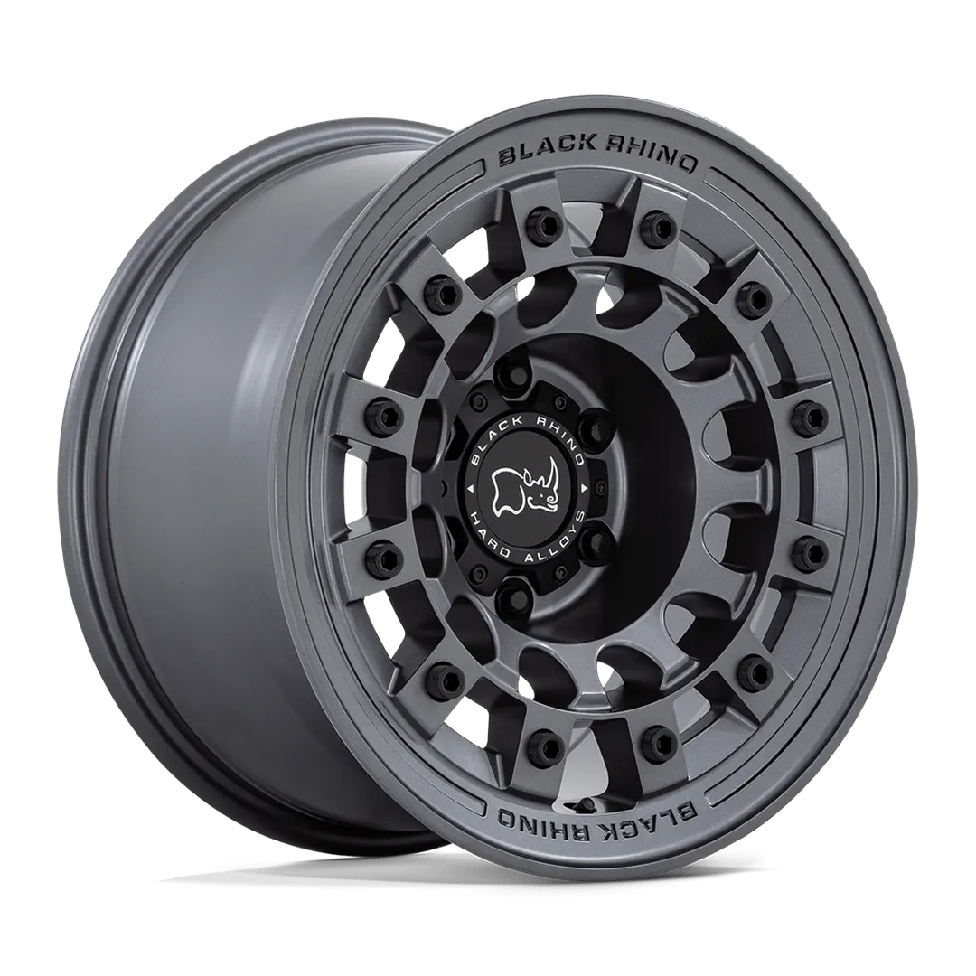 Llanta 17x9.0 Black Rhino Fuji Matte Gunmetal 6x139.7 ET-12