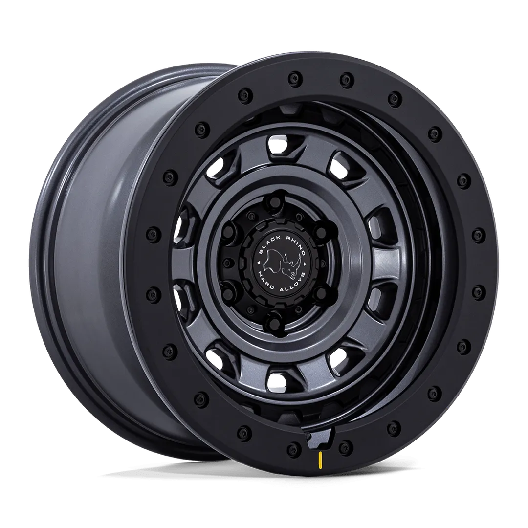 Llanta 17x9.0 Black Rhino Xplorer Matte Gunmetal W/Matte Black Bolts 6x139.7 ET+12