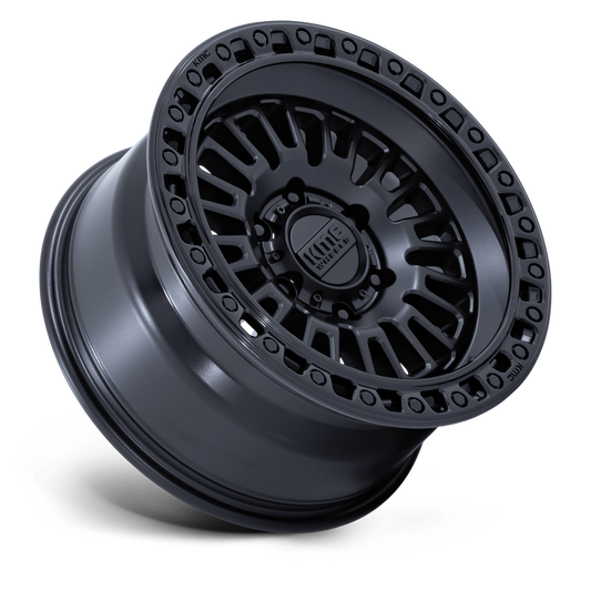 Llanta 17x8.5 KMC Aztec Matte Black W/Gloss Black 6x139.7 ET0