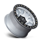 Llanta 17x8.5 KMC Riot Machined W/Satin Black Lip 6x139.7 ET+10