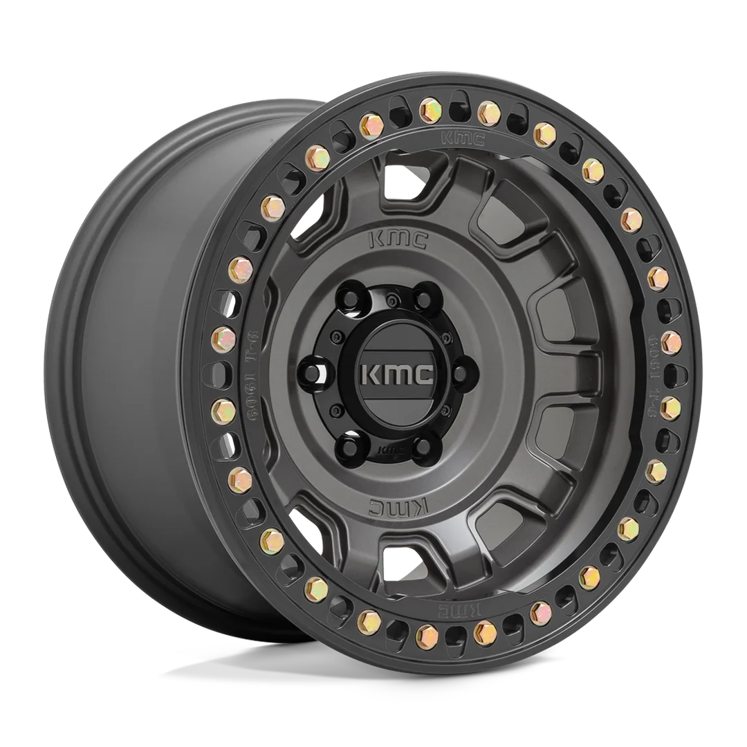 Llanta 17x9.0 KMC Tank Beadlock Anthracite 6x139.7 ET-38