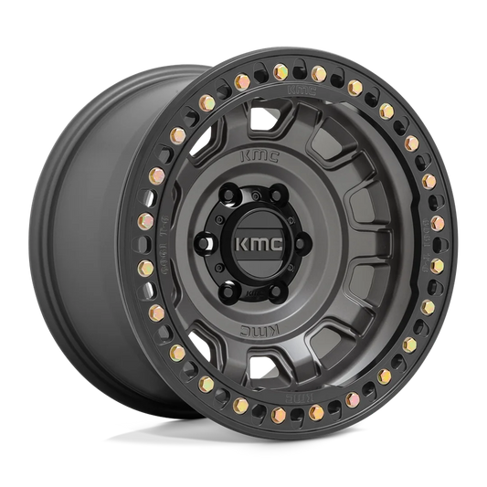 Llanta 17x9.0 KMC Tank Beadlock Anthracite 5x127 ET-38