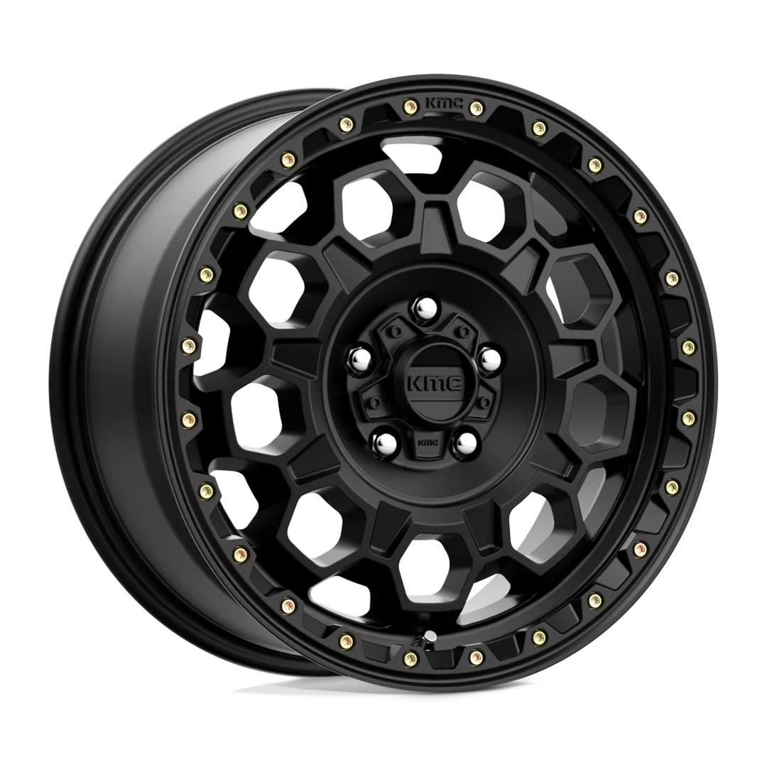 Llanta 17x9.0 KMC Trek Satin Black 6x139.7 ET-12