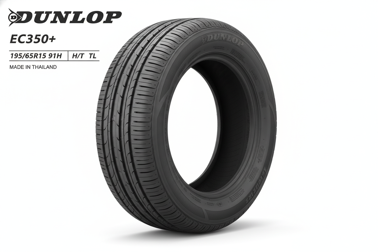 NEUMÁTICO DUNLOP 195/65R15 91H EC350+  H/T TL BLK THA