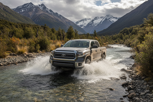 	TOYOTA TUNDRA 2007-2024 OFF ROAD EN UN RIO CHILENO