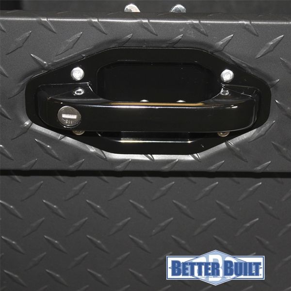 Caja Pick Up Aluminio Diamantado Low Profile L - Negro Matte