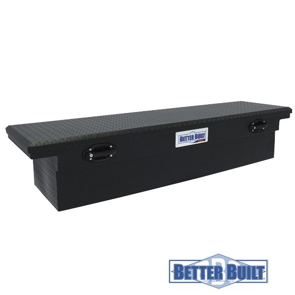 Caja Pick Up Aluminio Diamantado Low Profile L - Negro Matte