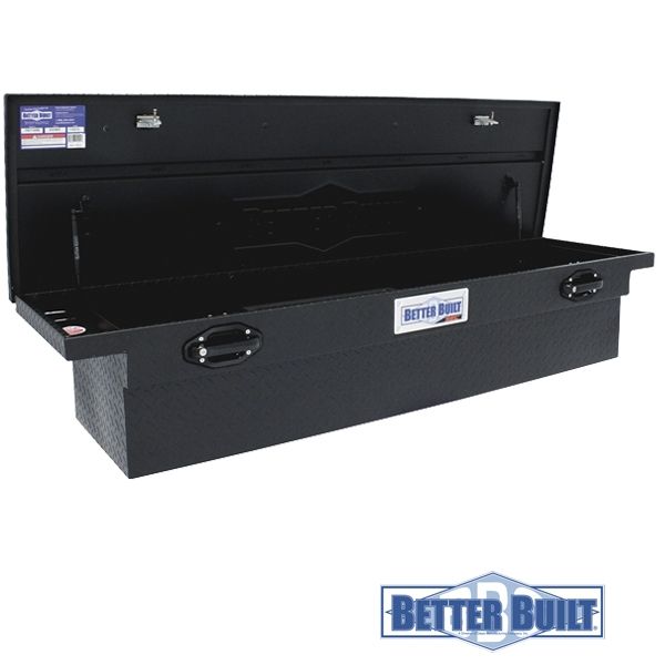 Caja Pick Up Aluminio Diamantado Low Profile L - Negro Matte