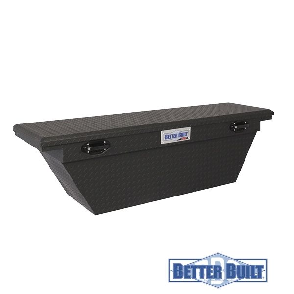 Caja Pick Up Aluminio Diamantado Low Profile M - Negro Matte