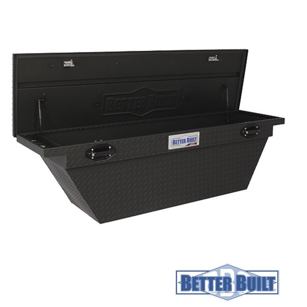 Caja Pick Up Aluminio Diamantado Low Profile M - Negro Matte