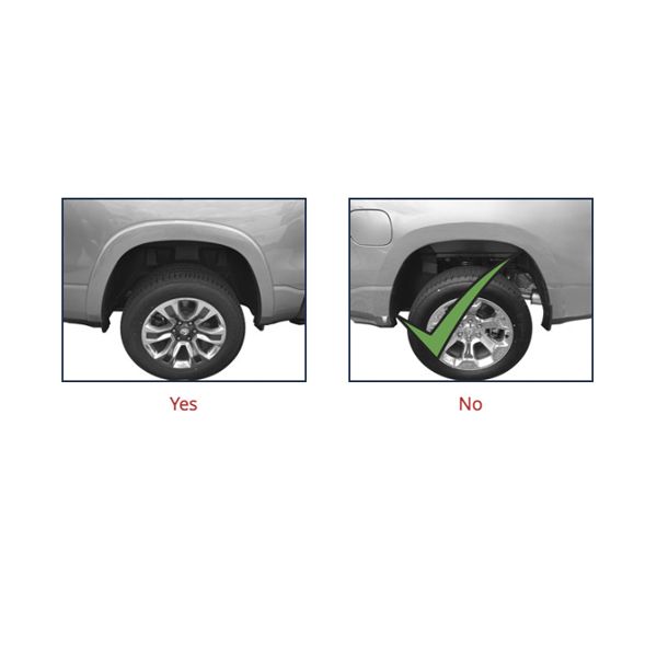 KIT MUD FLAPS / PROTECTOR DE BARRO WEATHER TECH PARA SILVERADO  (versión sin fender) 2019-2022
